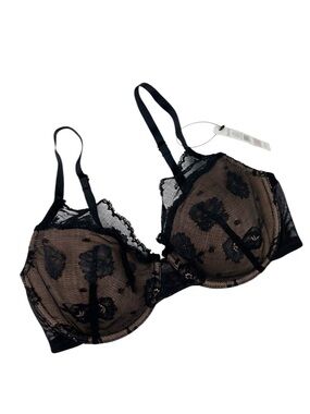 Skarlett Blue Black Lace Underwire Bra Size 32D